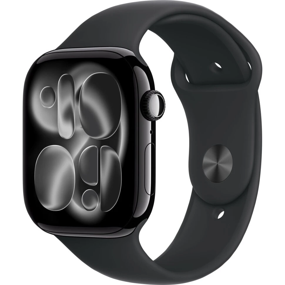 Умные часы Apple Watch Series 11 46mm Jet Black Aluminum Case with Black Sport Band (S/M)