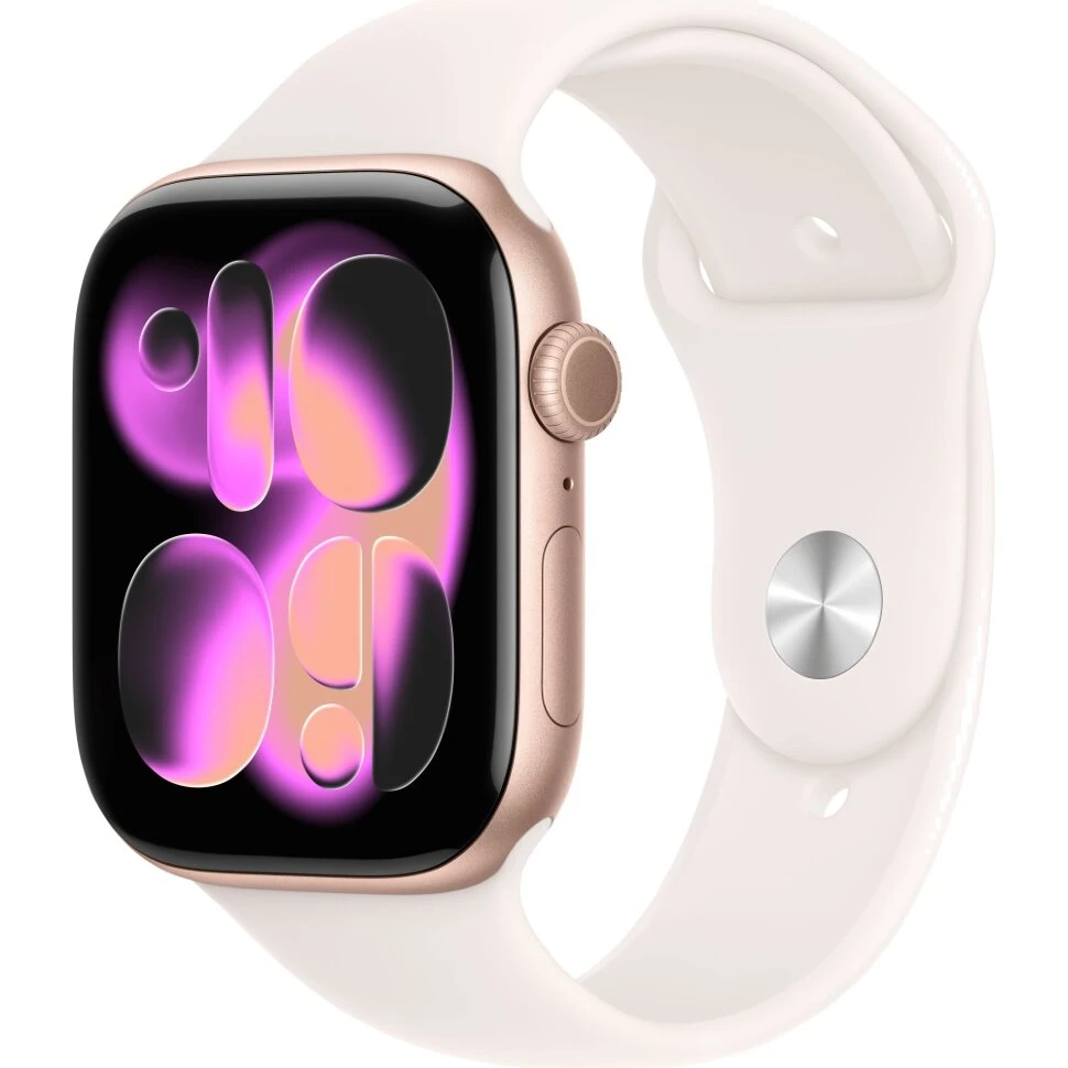 Умные часы Apple Watch Series 11 46mm Rose Gold Aluminum Case with Light Blush Sport Band (S/M)