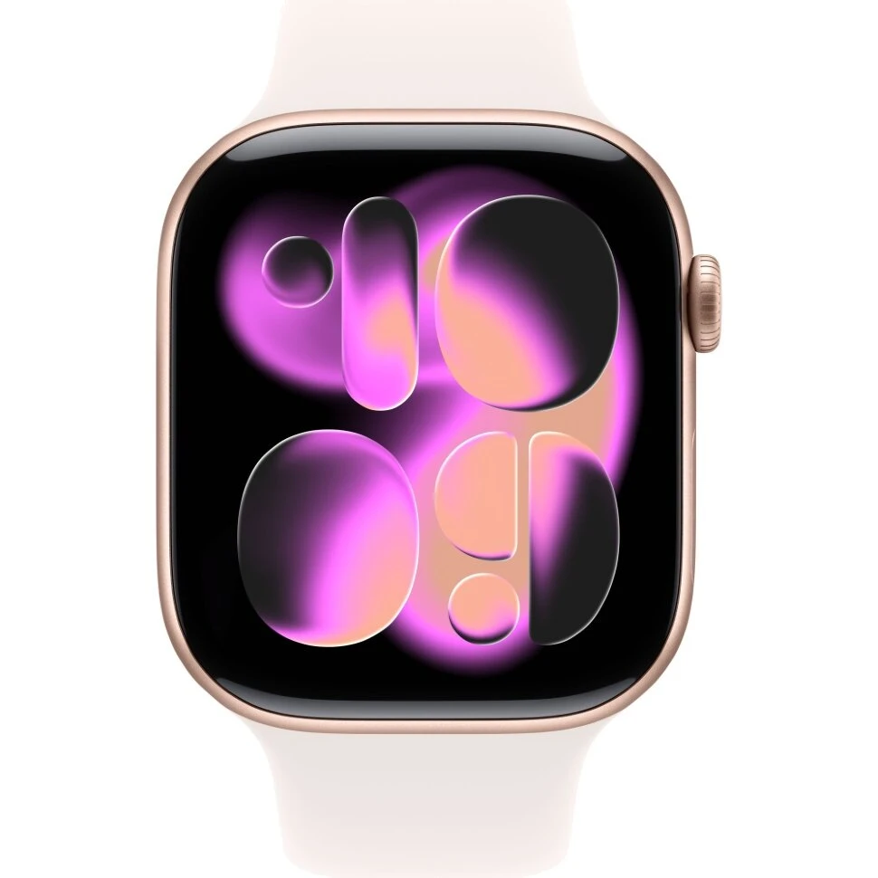 Умные часы Apple Watch Series 11 46mm Rose Gold Aluminum Case with Light Blush Sport Band (S/M)