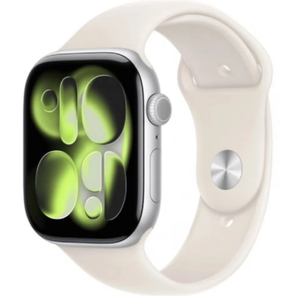 Умные часы Apple Watch Series 11 46mm Silver Aluminum Case with Light Blush Sport Band (S/M)