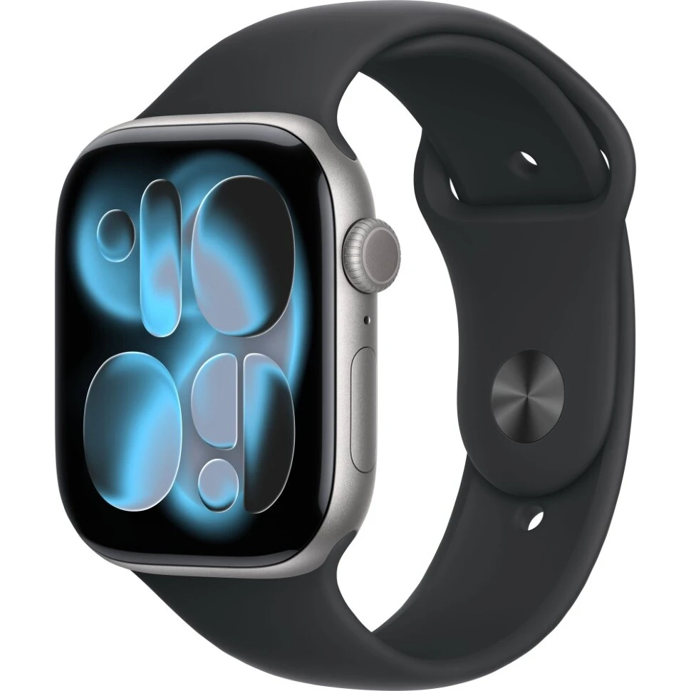 Умные часы Apple Watch Series 11 46mm Space Gray Aluminum Case with Black Sport Band (S/M)