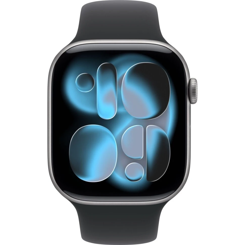 Умные часы Apple Watch Series 11 46mm Space Gray Aluminum Case with Black Sport Band (S/M)