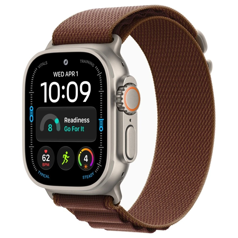 Умные часы Apple Watch Ultra 4 49mm Natural Titanium Case with Burgundy Alpine Loop (M)