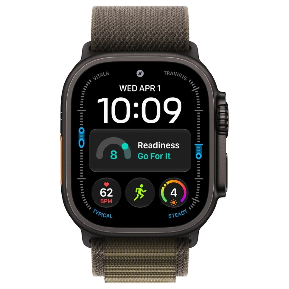 Умные часы Apple Watch Ultra 4 49mm Black Titanium Case with Dark Olive Alpine Loop (S)